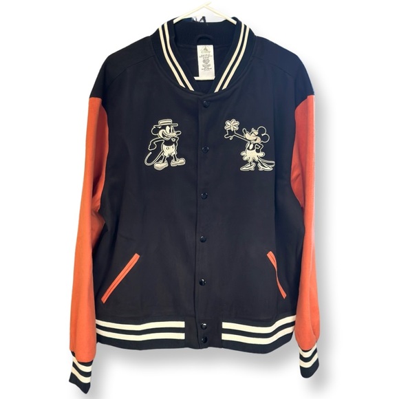 Disney Retro Mickey/Minnie Varsity Jacket az Large unisex - Picture 1 of 8